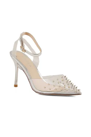 Party Wear Sling Back I47128-Silver