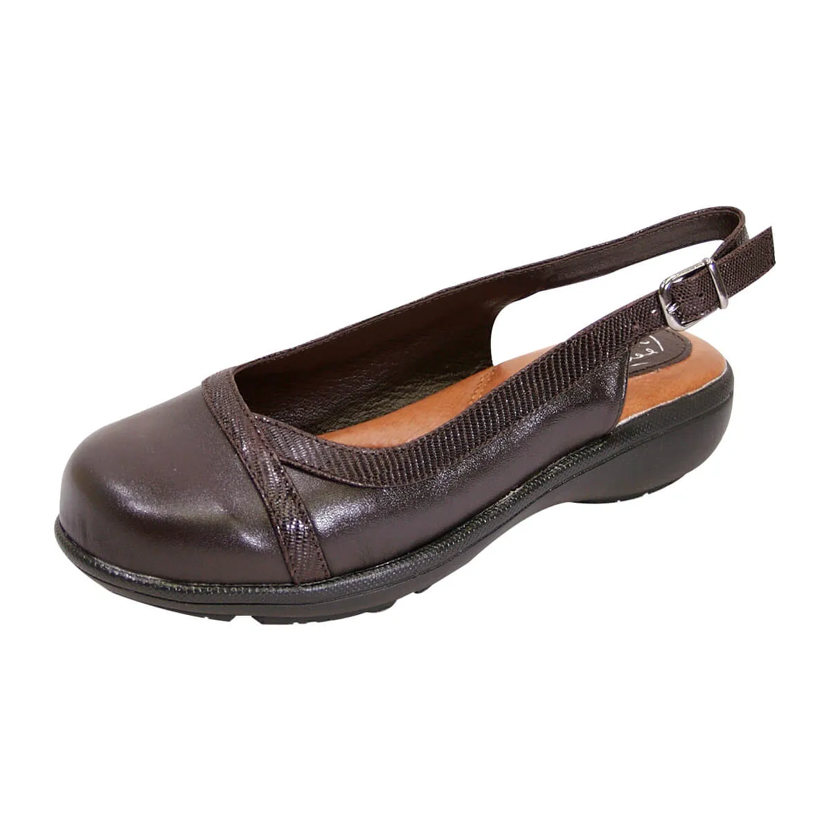 PEERAGE June Women's Wide Width Leather Clogs