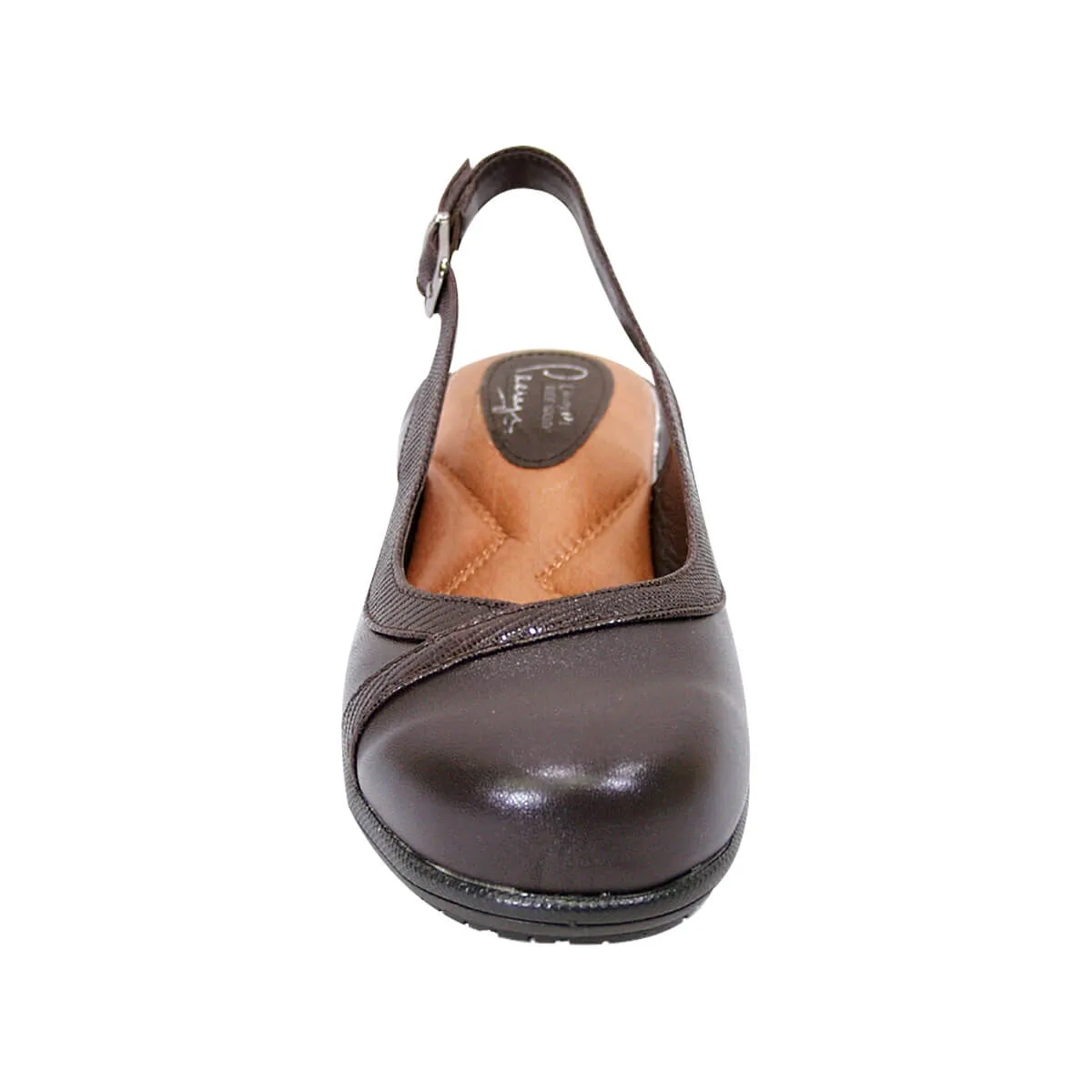 PEERAGE June Women's Wide Width Leather Clogs