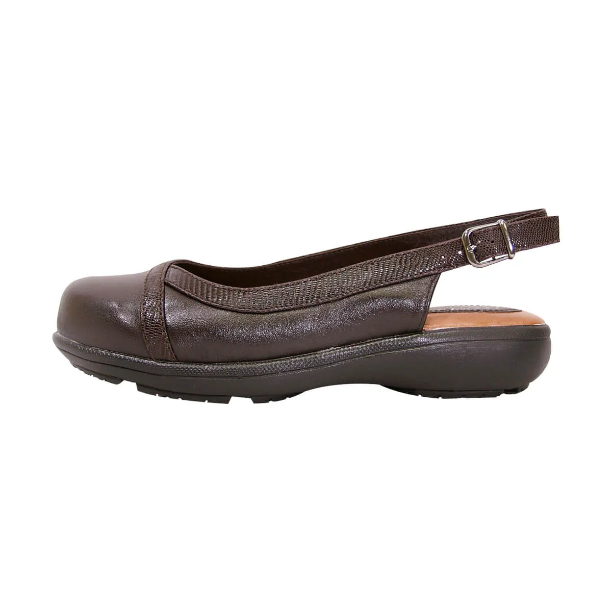 PEERAGE June Women's Wide Width Leather Clogs