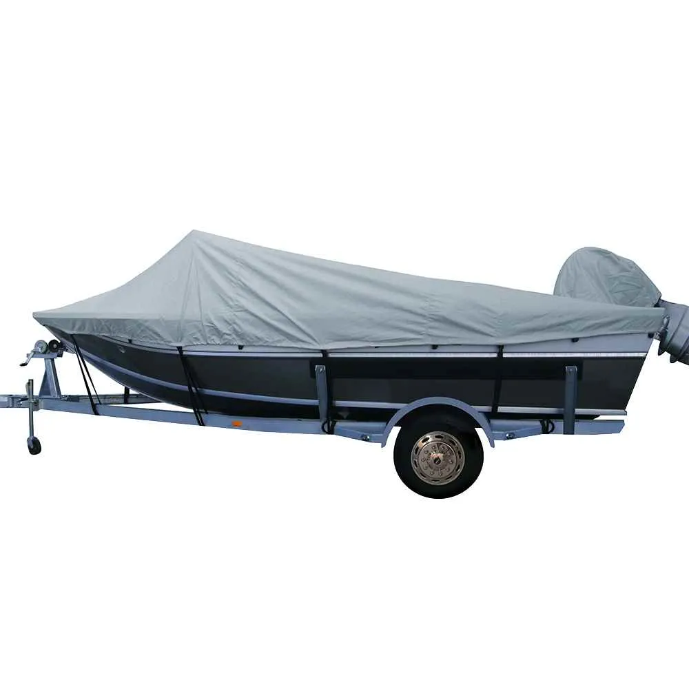 Performance Poly-Guard Styled-to-Fit Boat Cover f/18.5' Aluminum Boats w/High Forward Mounted Windshield - Grey