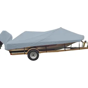 Performance Poly-Guard Styled-to-Fit Boat Cover f/19.5' Angled Transom Bass Boats - Grey