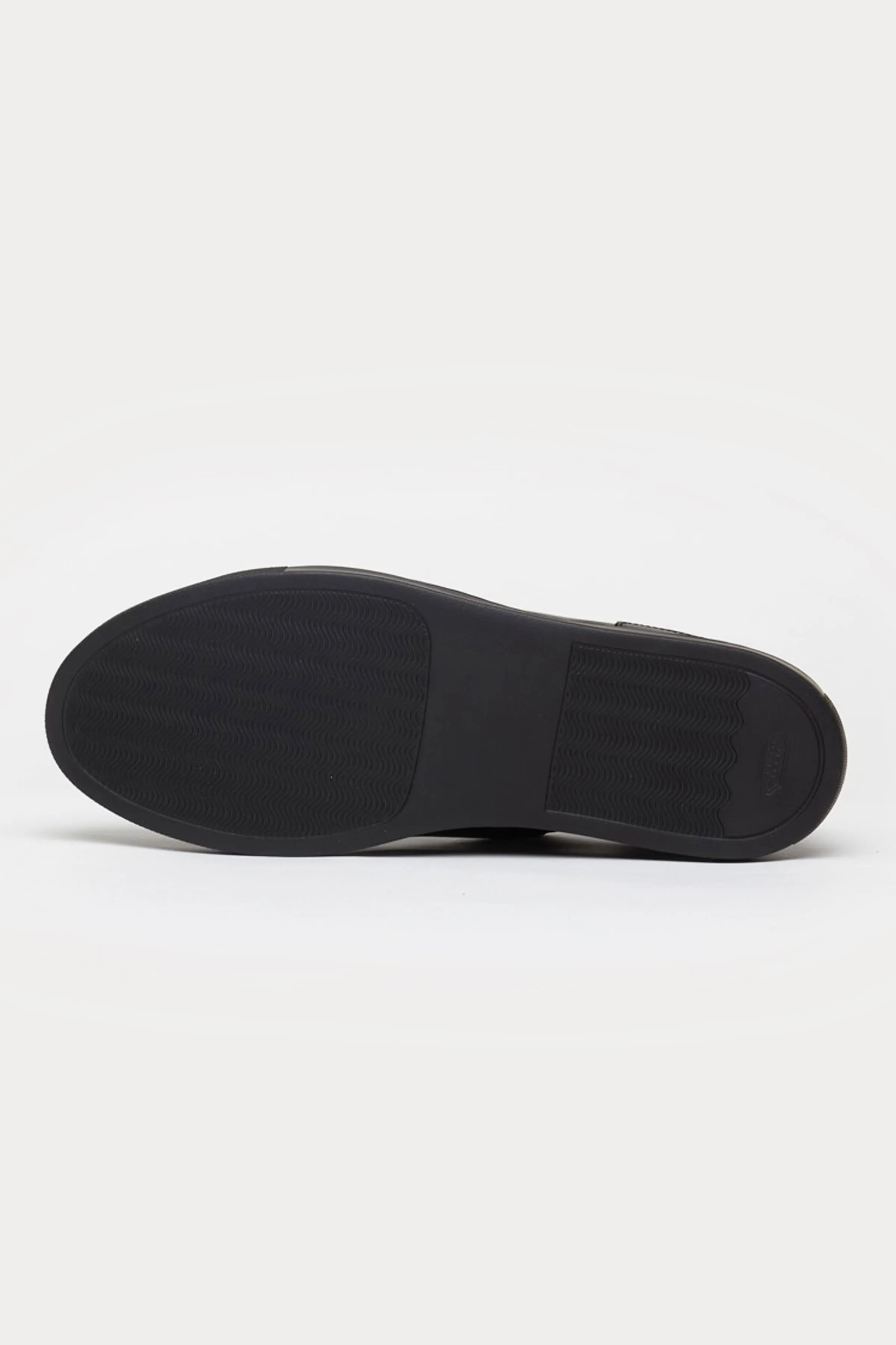 Pimlico Leather Smart Trainers in Black