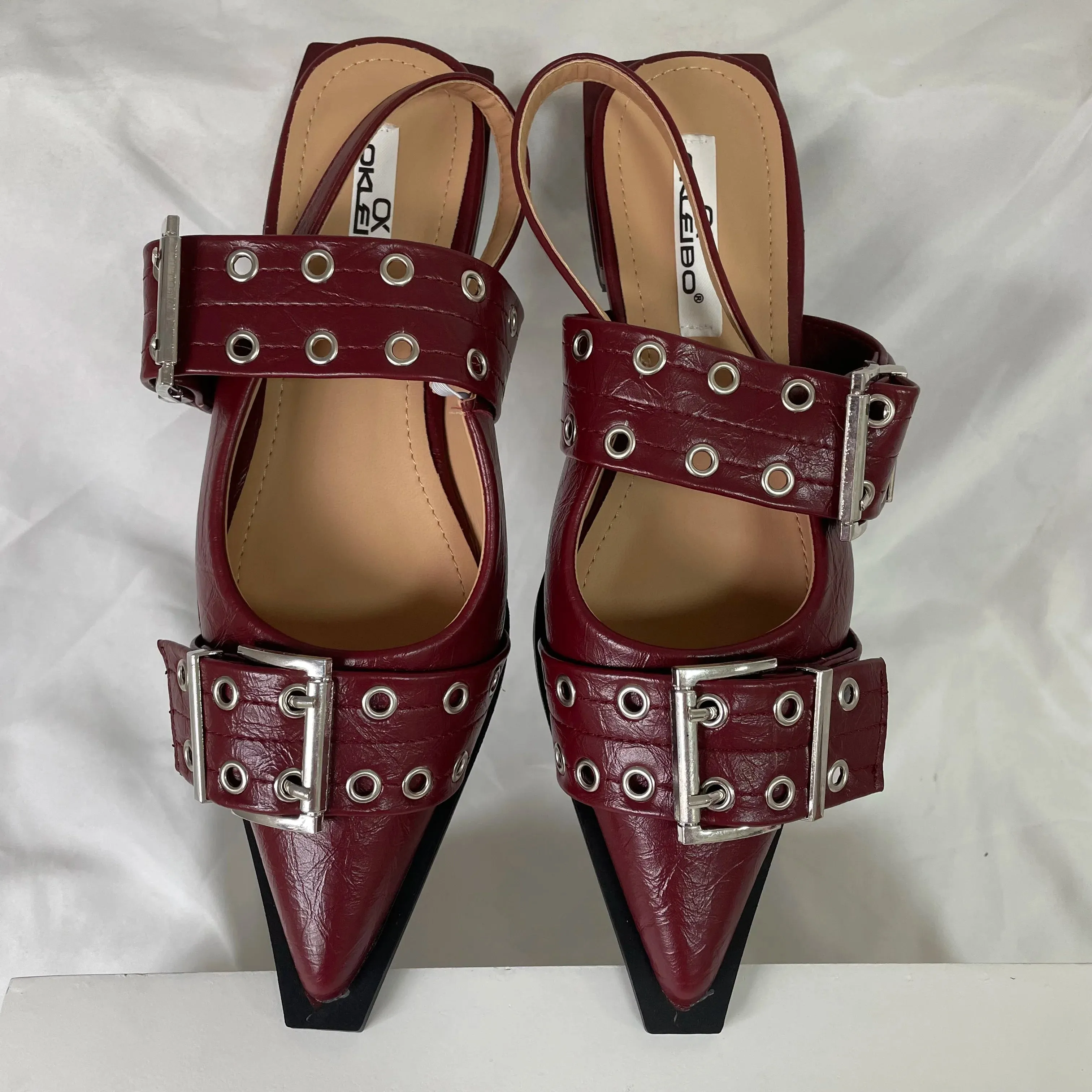 Pointed Toe Sandals - Spring Fashion Shallow Slingback Flats for Women, Big Size