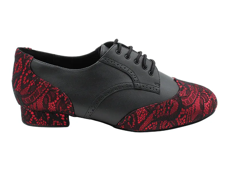 PP301 257 Red Black Lace_F_B_Black Leather_M