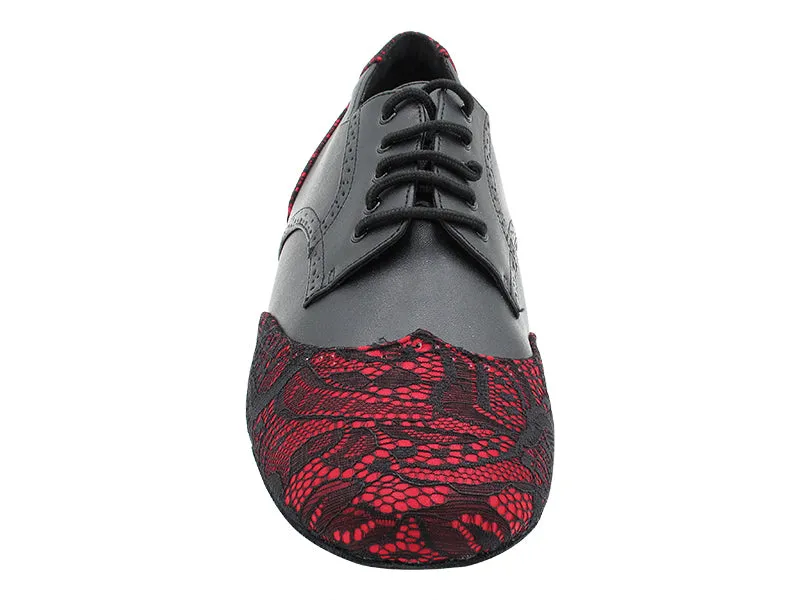 PP301 257 Red Black Lace_F_B_Black Leather_M