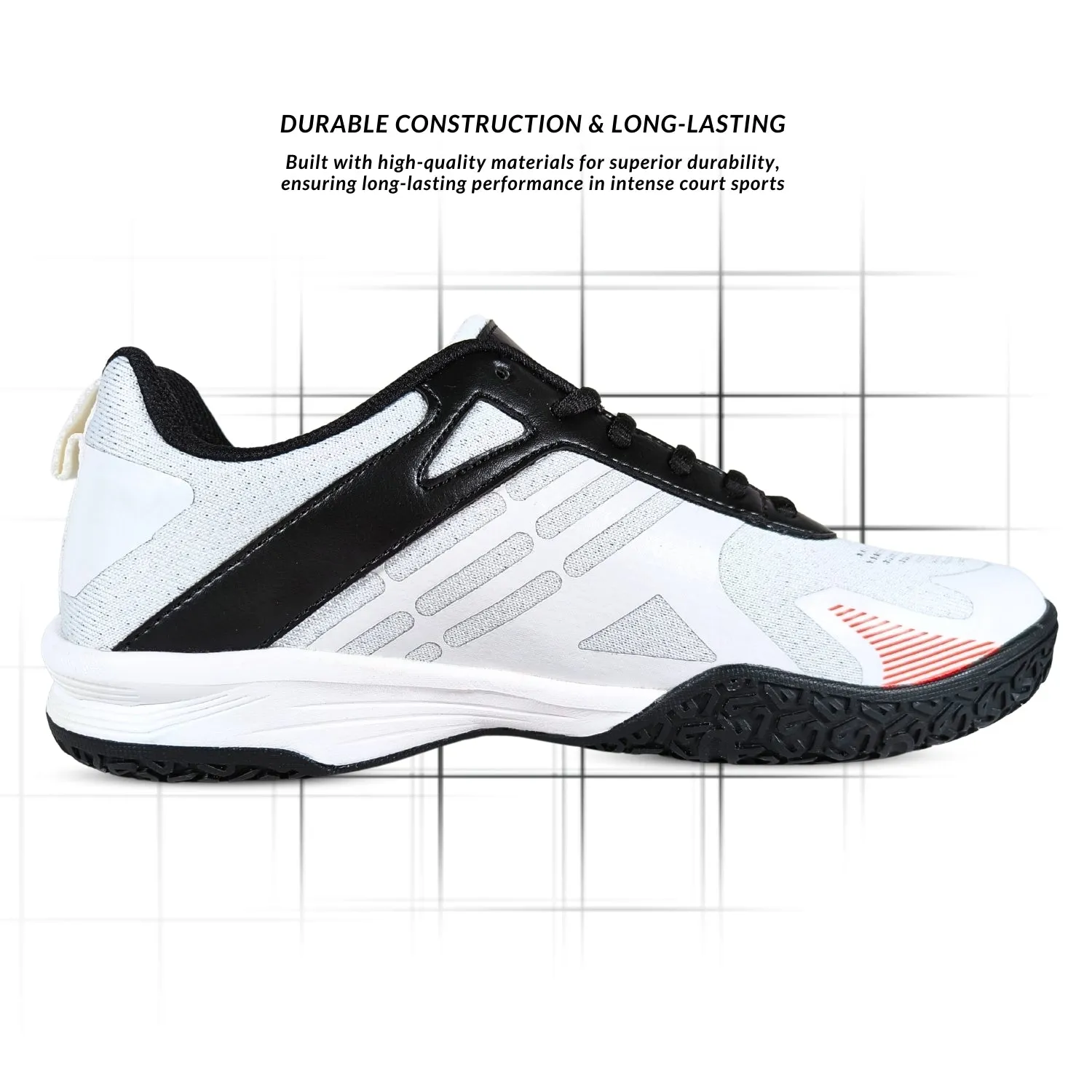 Prokick Rapid Drive Non-Marking Badminton/Court Shoes Lightweight & Comfort Badminton Shoes Best for Squash, Table Tennis, Volleyball, Basketball, Pickleball & Indoor Sports