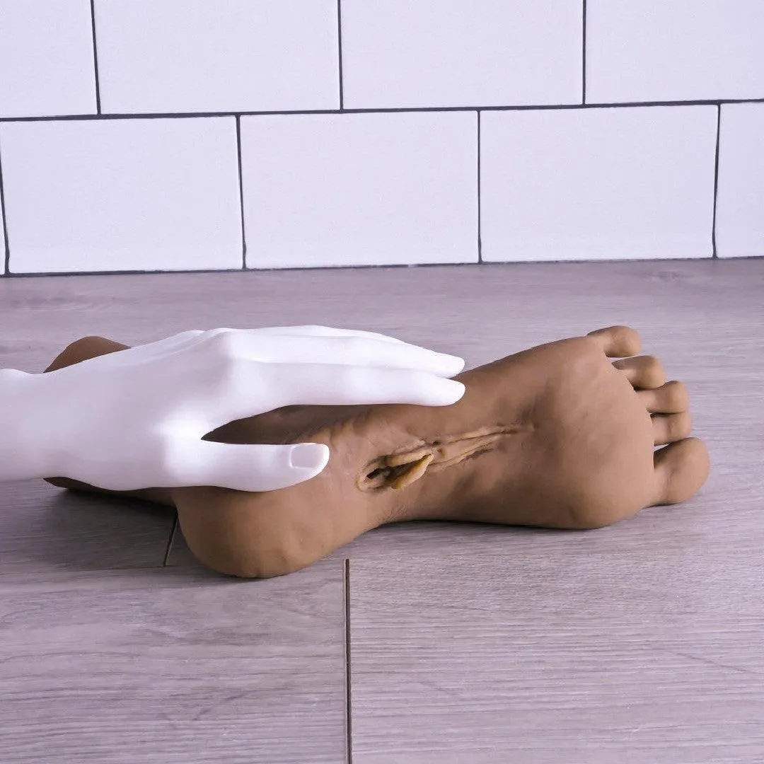 Pussy Footin Realistic Foot Fetish Masturbator - Chocolate