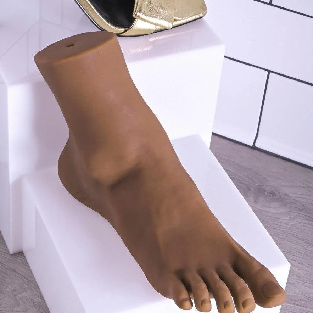 Pussy Footin Realistic Foot Fetish Masturbator - Chocolate