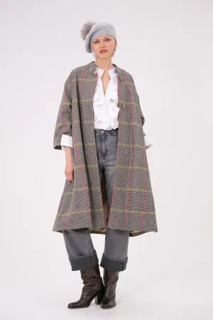 Rachel Wool Coat Yellow & Red