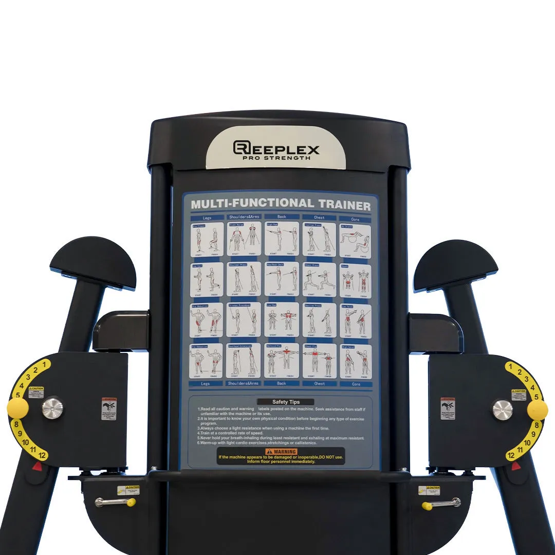 Reeplex Commercial Multi-Functional Trainer 2 x 90kg Weight Stacks