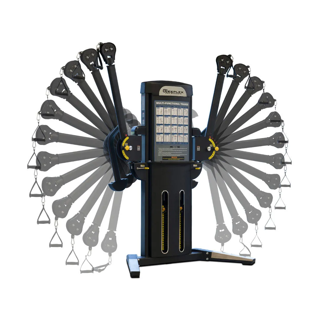 Reeplex Commercial Multi-Functional Trainer 2 x 90kg Weight Stacks