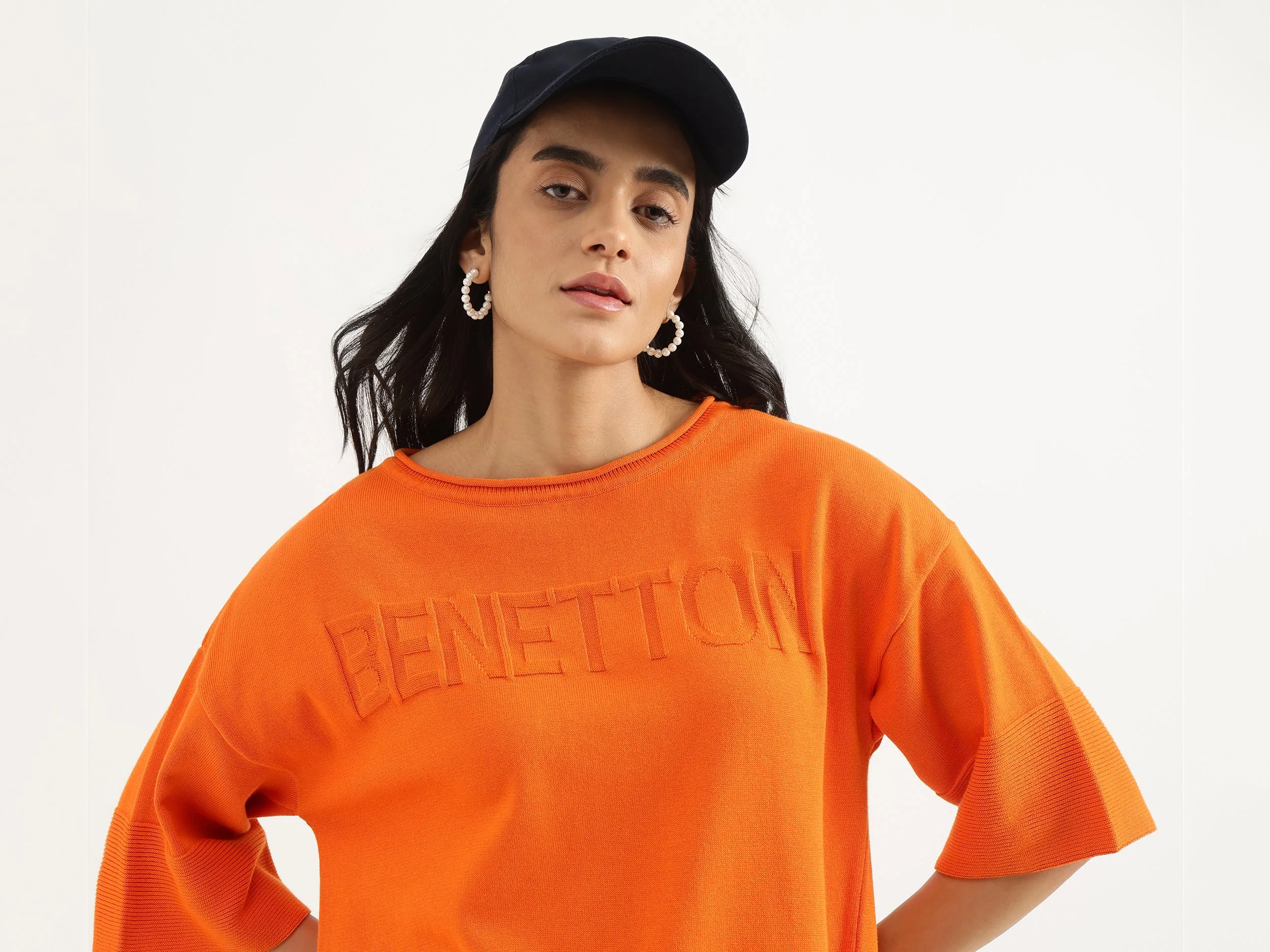 Regular Boat Neck Solid Top