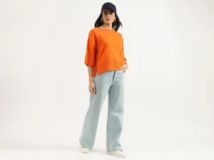 Regular Boat Neck Solid Top