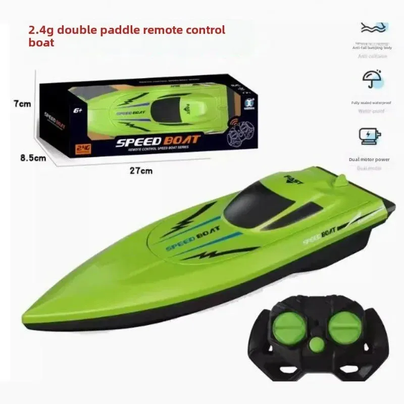 Remote Control Boat For Kids Waterproof Remote Control Toys Fast Remote Control Boat Lightweight Water Racer RC Boats Pool Toys