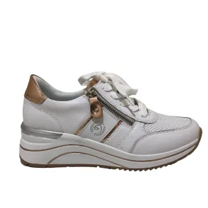 Rieker Eleni 04 in White/Rose Gold