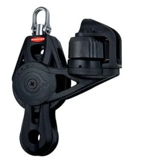 RONSTAN BALL BEARING ORBIT BLOCKS, SERIES 55 - FIDDLE BECKET CLEAT, SWIVEL HEAD