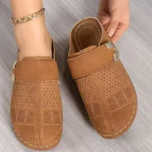 Round Toe Platform Slip-Ons