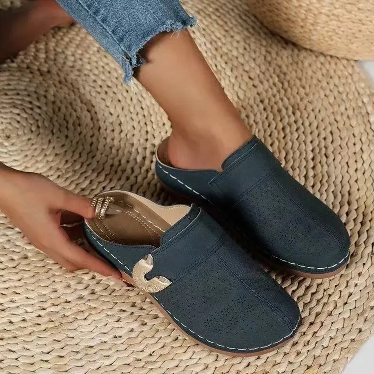 Round Toe Platform Slip-Ons
