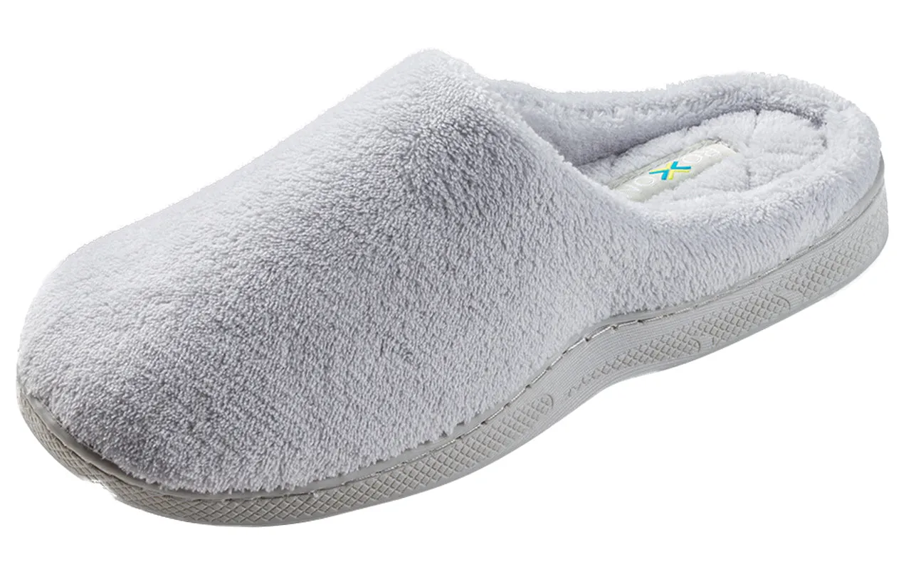Roxoni Women's Plush Slip On Memory Foam Indoor Outdoor