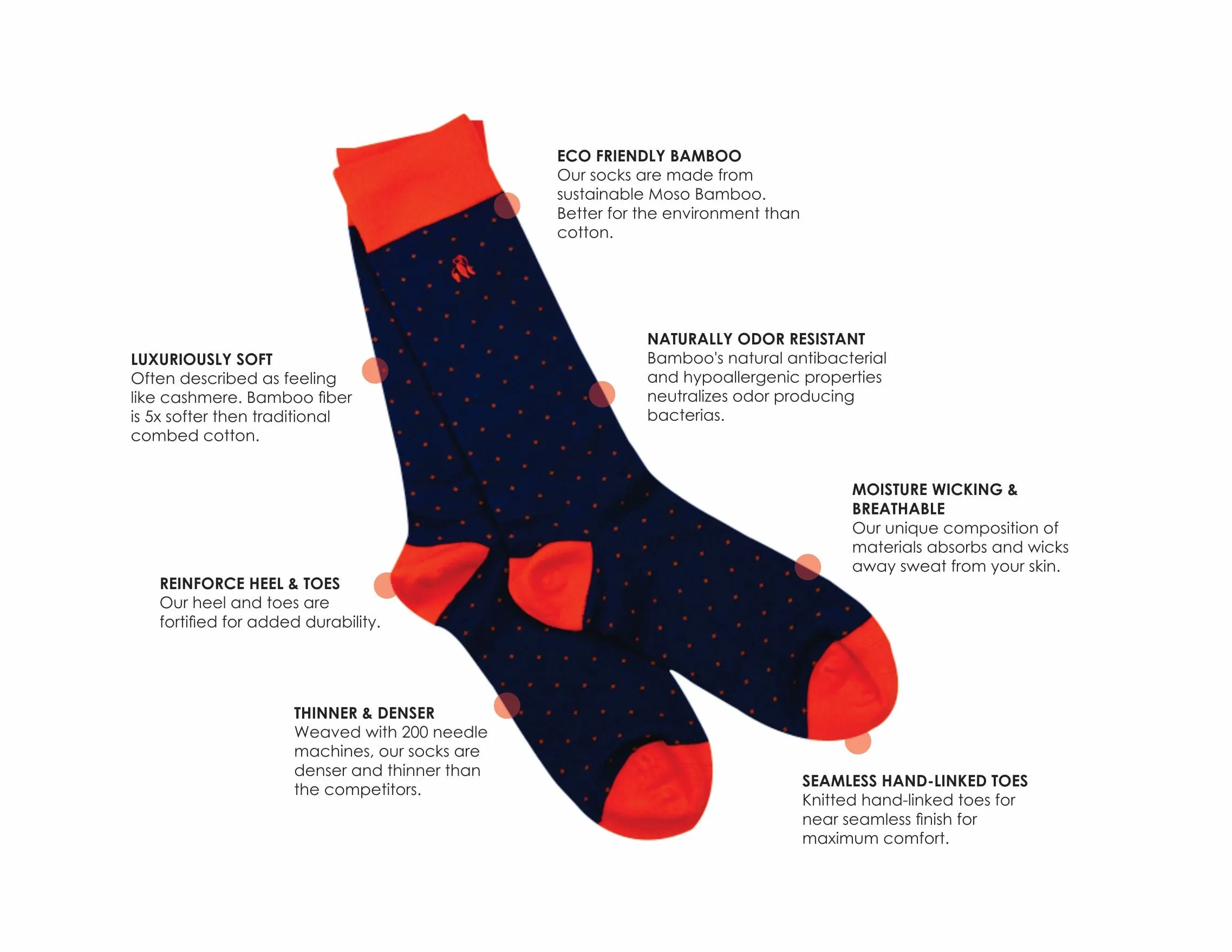 Rugby Stripe Bamboo Socks by Swole Panda, Size 7-11
