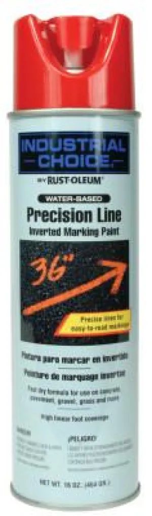 Rust-Oleum?? Industrial Industrial Choice?? M1600/M1800 System Precision-Line Inverted Marking Paint, 17 oz, Safety Red, Water-Based, 203038