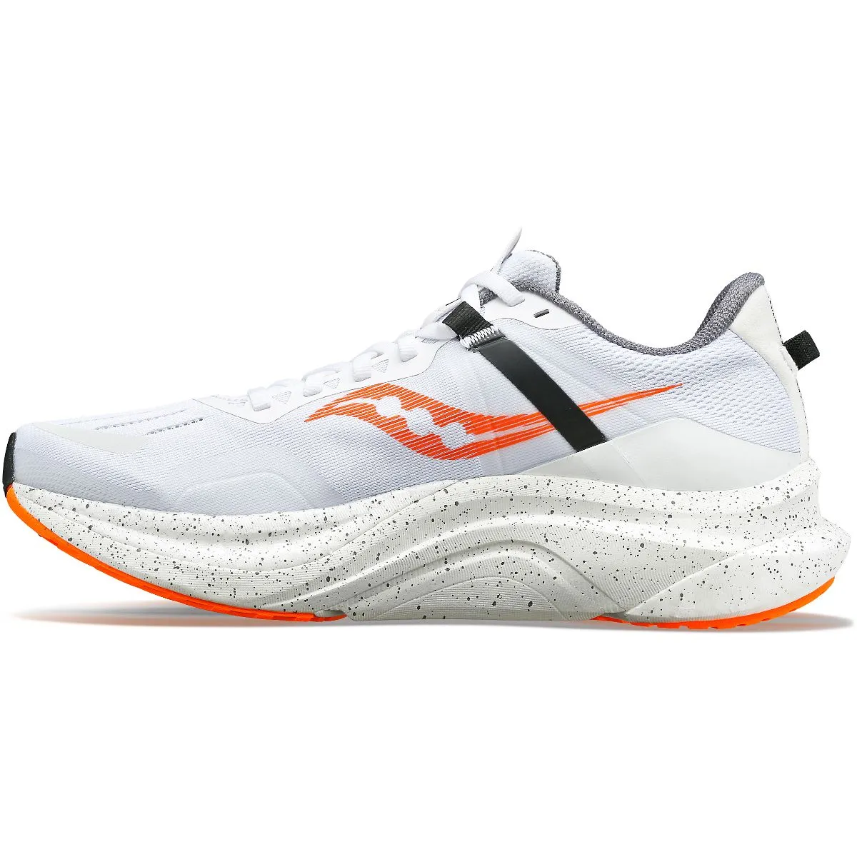 Saucony Tempus (Mens) - White/Vizi Orange