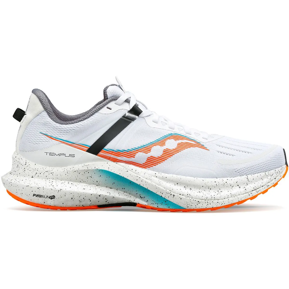 Saucony Tempus (Mens) - White/Vizi Orange