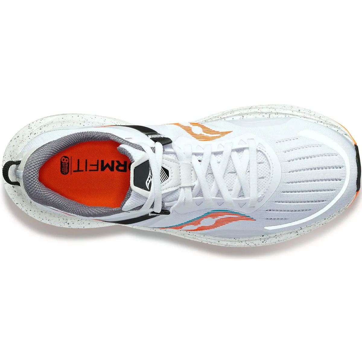 Saucony Tempus (Mens) - White/Vizi Orange