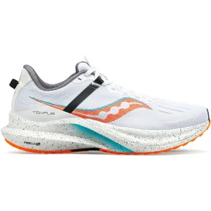 Saucony Tempus (Mens) - White/Vizi Orange