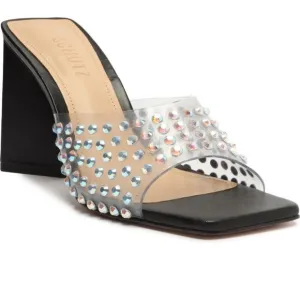 SCHUTZ Lizah Embellished Slide Sandal- New