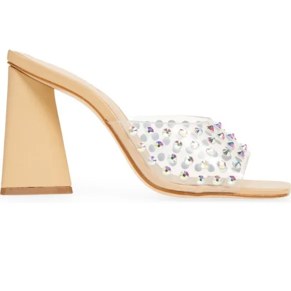 SCHUTZ Lizah Embellished Slide Sandal- New