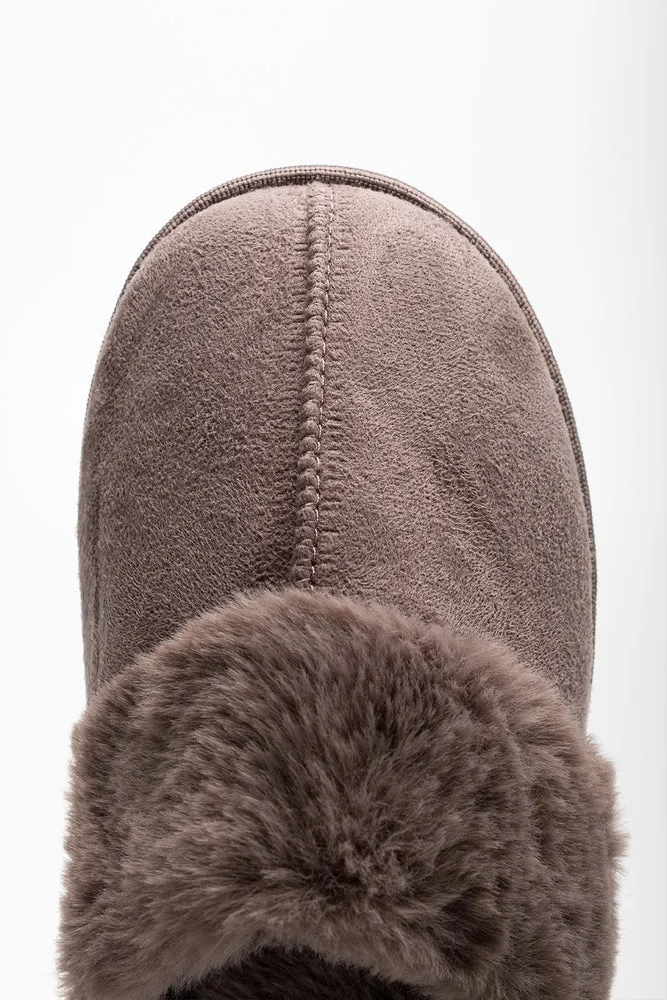 Seam Slipper Dark Natural