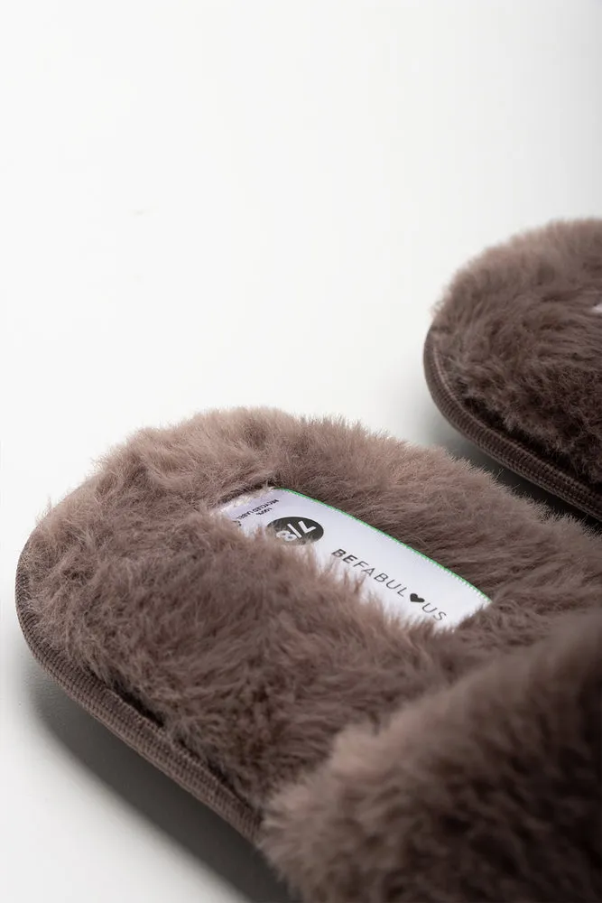 Seam Slipper Dark Natural