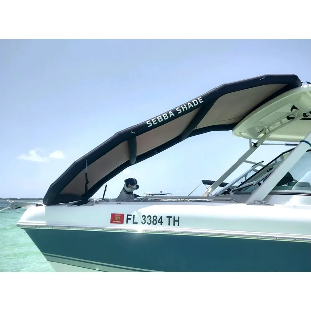 Sebba Shade 8 x 12 ft. Black Sun Shade f/Boats 26' 