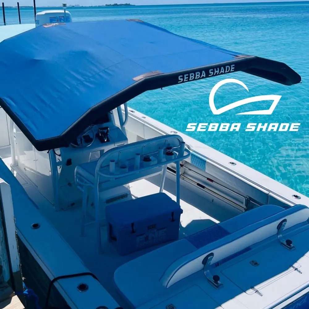 Sebba Shade 8 x 12 ft. Black Sun Shade f/Boats 26' 