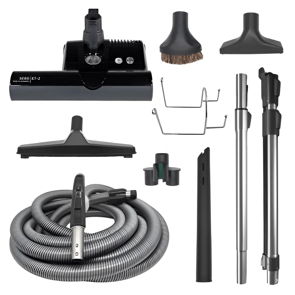 SEBO 30′ DELUXE CENTRAL VACUUM KIT WITH ET-2 POWER HEAD