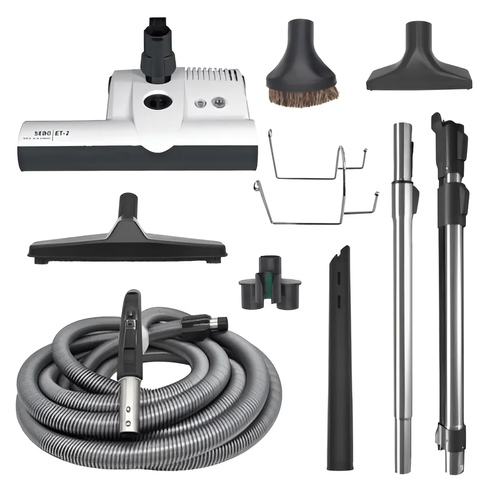 SEBO 30′ DELUXE CENTRAL VACUUM KIT WITH ET-2 POWER HEAD