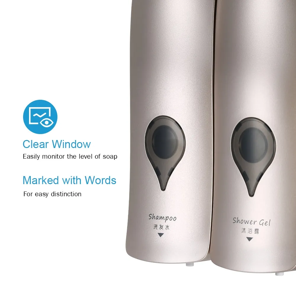 Self Adhesive Soap And Shampoo Dispenser