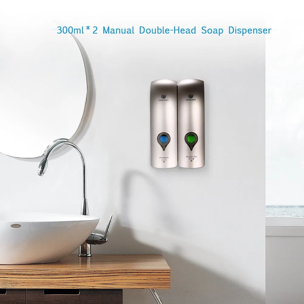 Self Adhesive Soap And Shampoo Dispenser