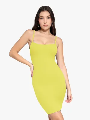Shapewear Solid Modal Butt Lift Mini Slip Dress