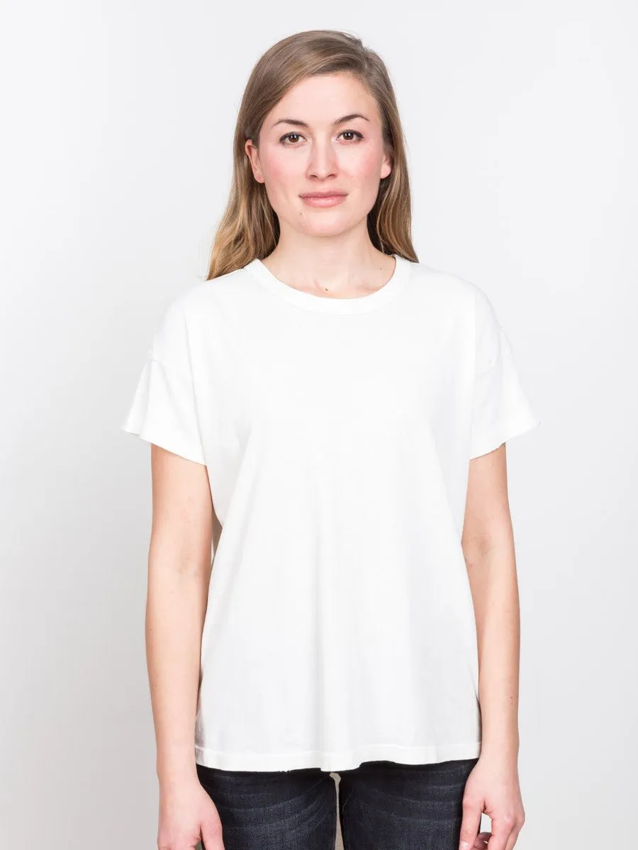 shirttail tee - white