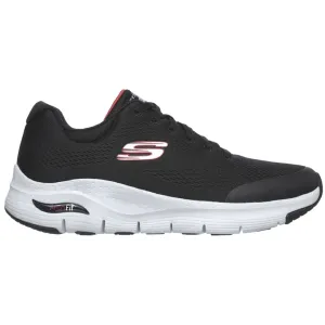 Skechers Arch Fit Black/Red Trainers