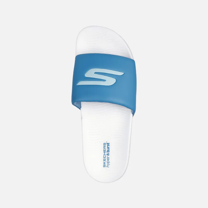 Skechers Hyper-Deriver Men's Slide -White/Blue