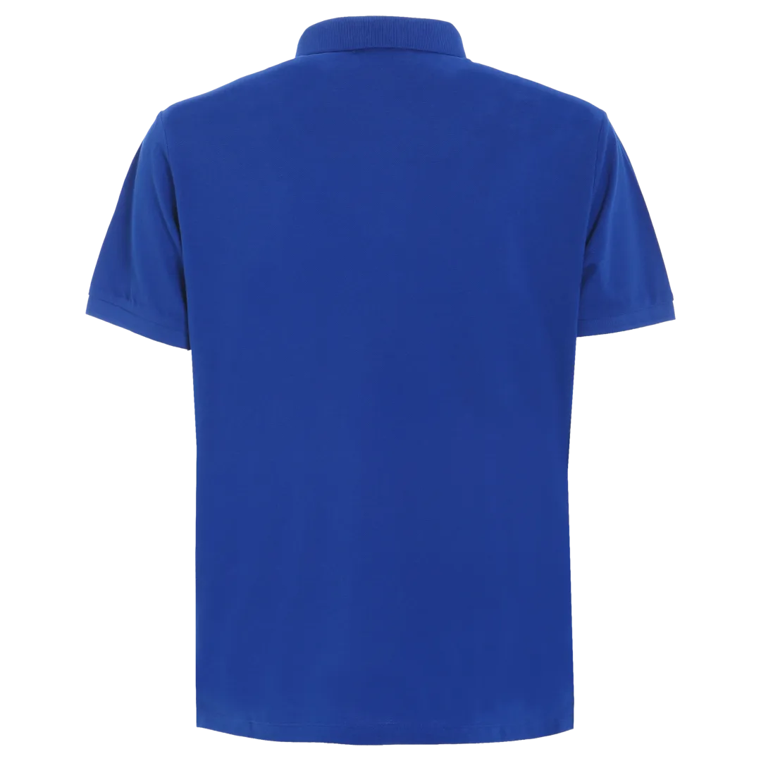 Slam Deck Organic Pique Polo Blue