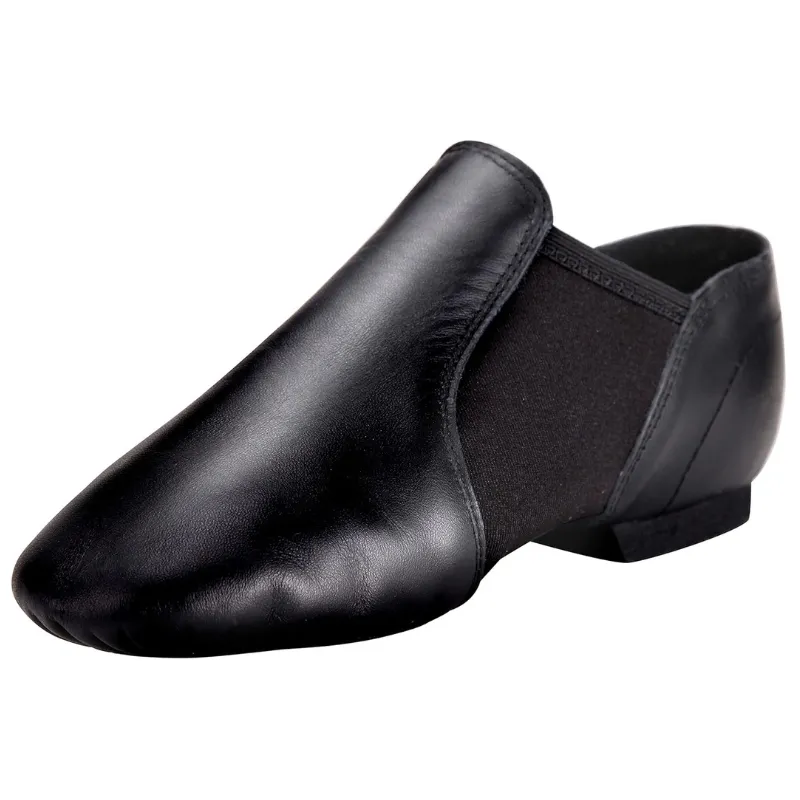 Slip-On Leather Upper Jazz Shoes For Dance Practice