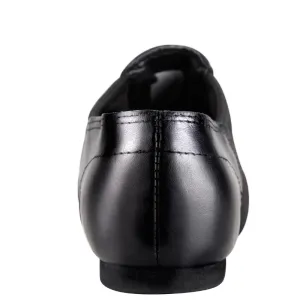 Slip-On Leather Upper Jazz Shoes For Dance Practice