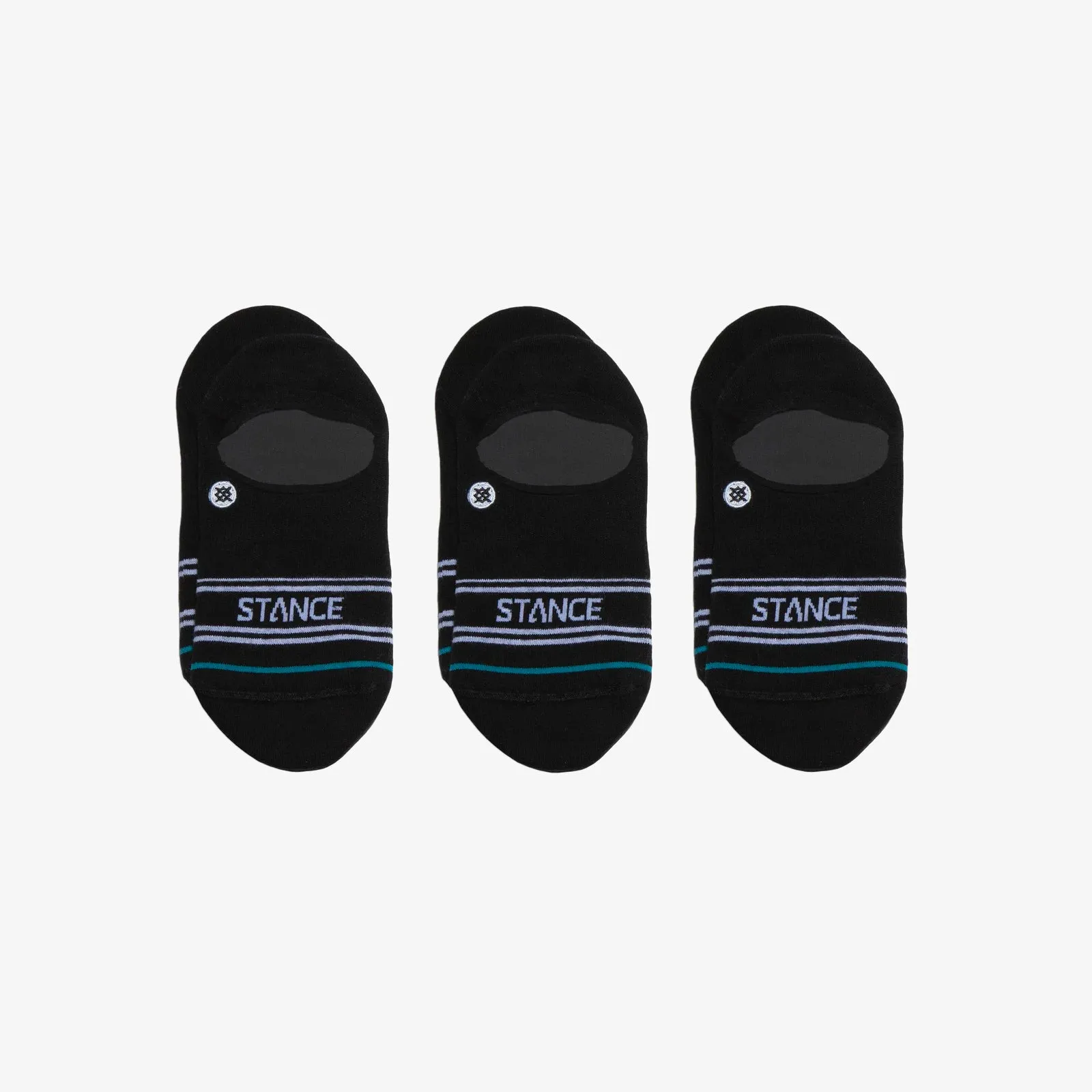 Stance Basic No Show Socks (3 Pairs) - Black