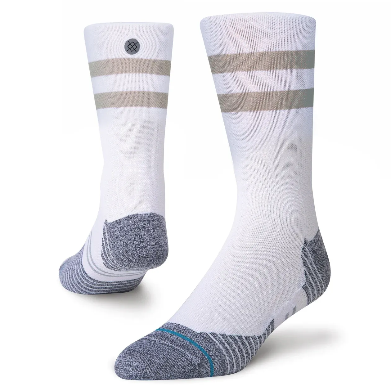 Stance Run Ultralight Crew Socks - White