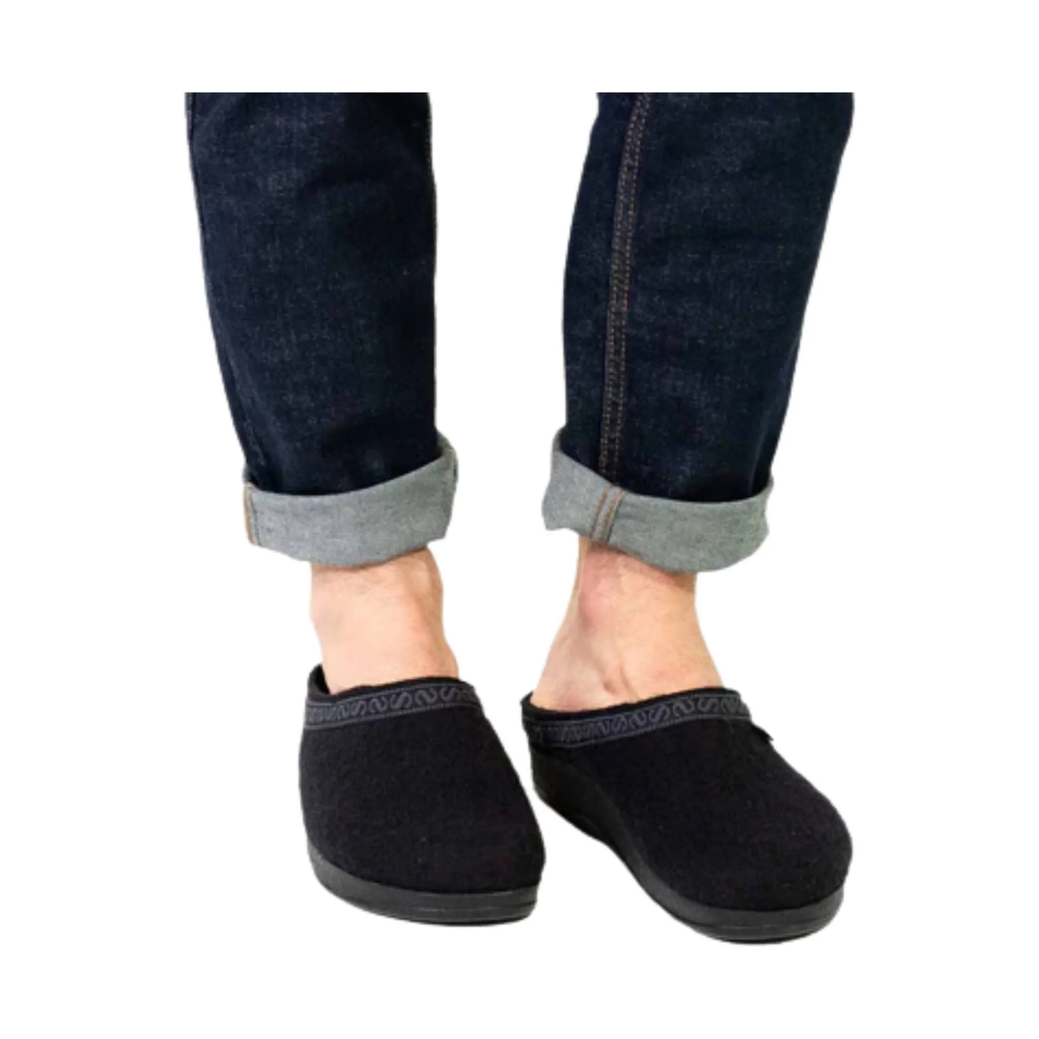Stegmann Men's WoolFlex Comfort Clog - Black